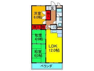 第二メゾン香里の物件間取画像